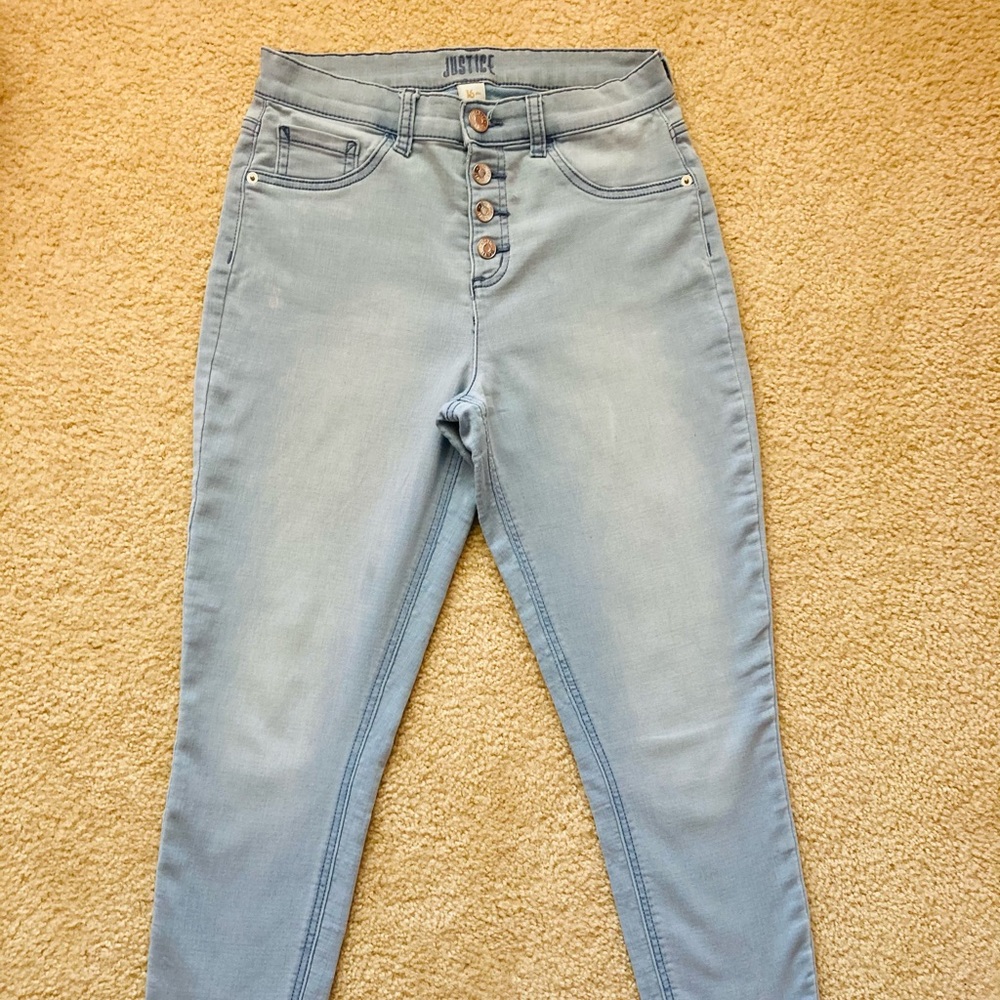 White Washed High Waisted Jeggings